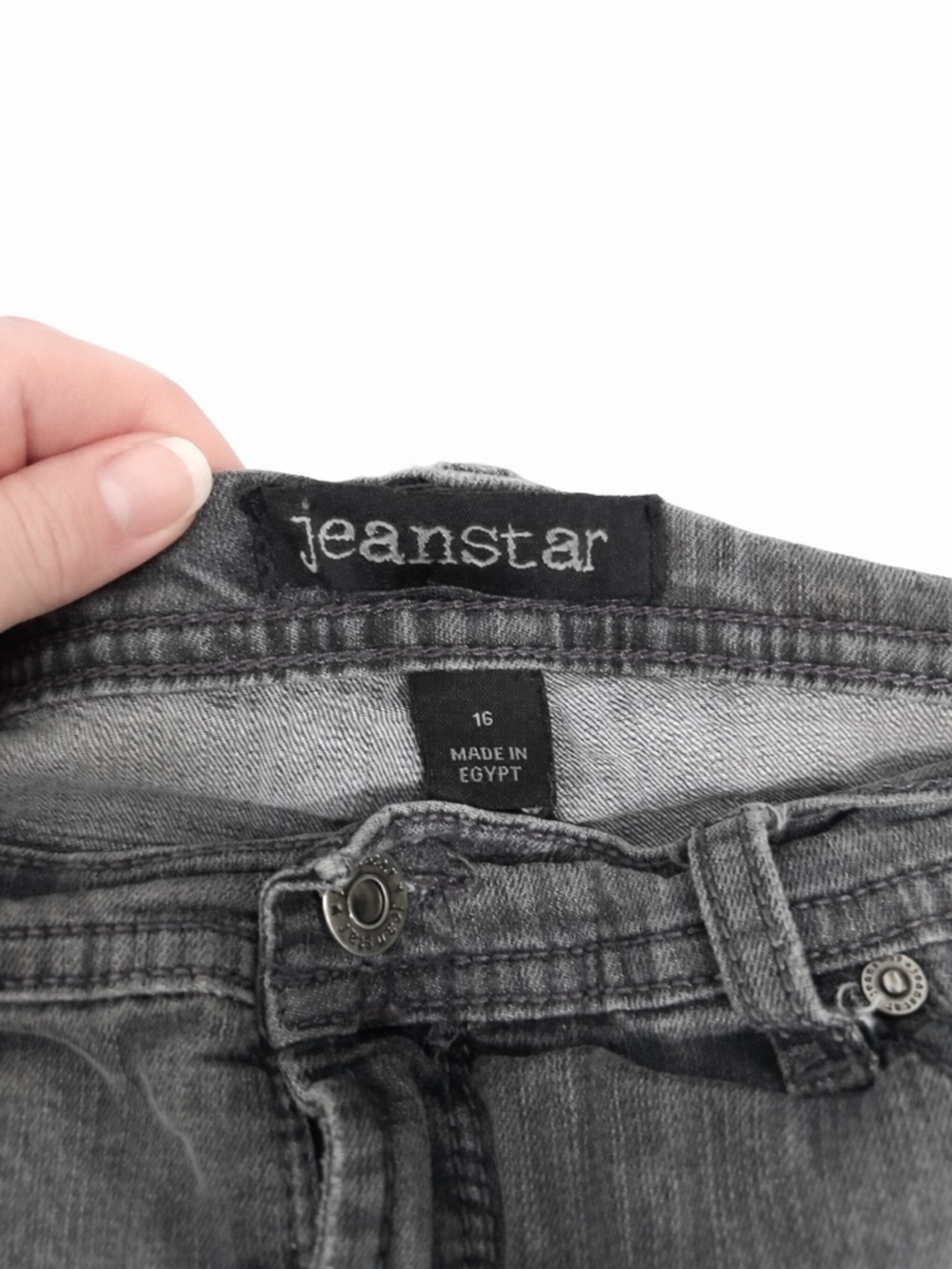 Jeanstar Bootcut Jeans Women Size 16 Short Stretch Mid Rise Denim - Picture 5 of 8